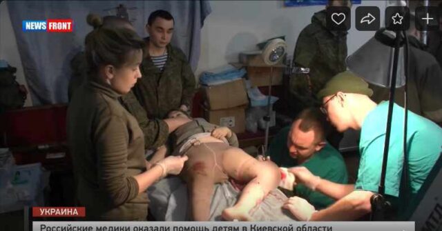 Российские медики оказали помощь детям в Киевской области