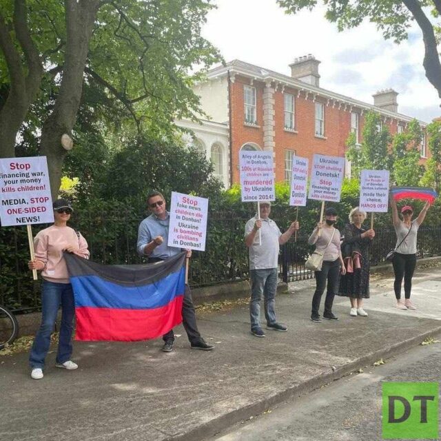 В Ирландии прошёл митинг в поддержку жителей Донбасса