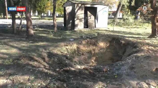 Американская ракета ударила по стадиону в Новой Каховке