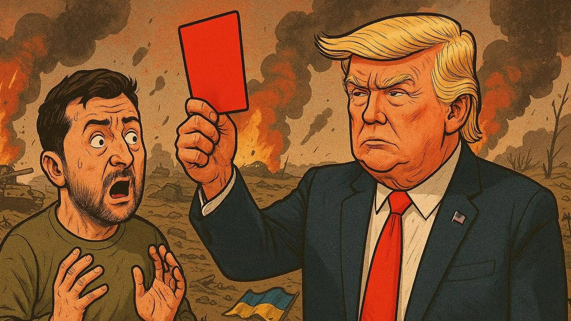 Зеленский получил от Трампа красную карточку