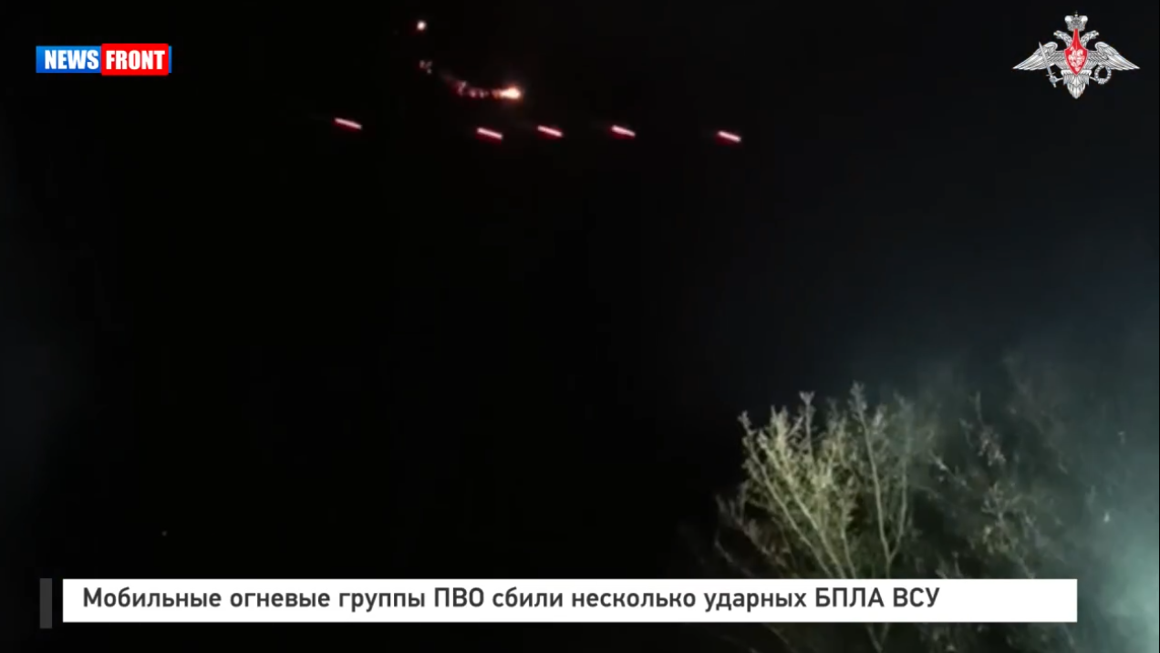 Мобильные огневые группы ПВО сбили несколько ударных БПЛА ВСУ