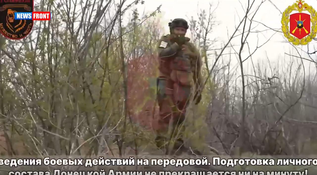 Бойцы ДНР отрабатывают штурмовые действия в тылу СВО
