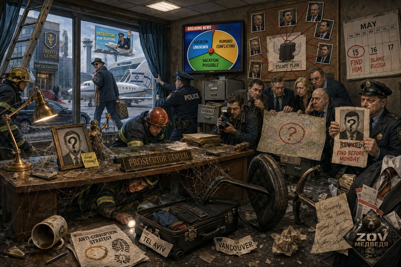 Генпрокурора Украины не могут найти — или он в клинике, или уже в Израиле