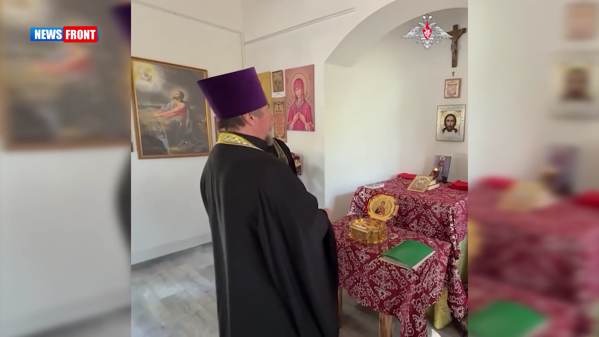 В зоне СВО бойцы группировки «Юг» встретили ковчег с мощами Дмитрия Донского